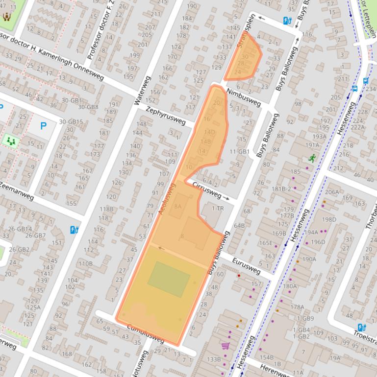 Kaart van postcodegebied 3731XG.