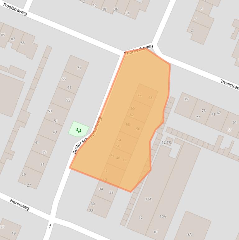 Kaart van postcodegebied 3732CK.