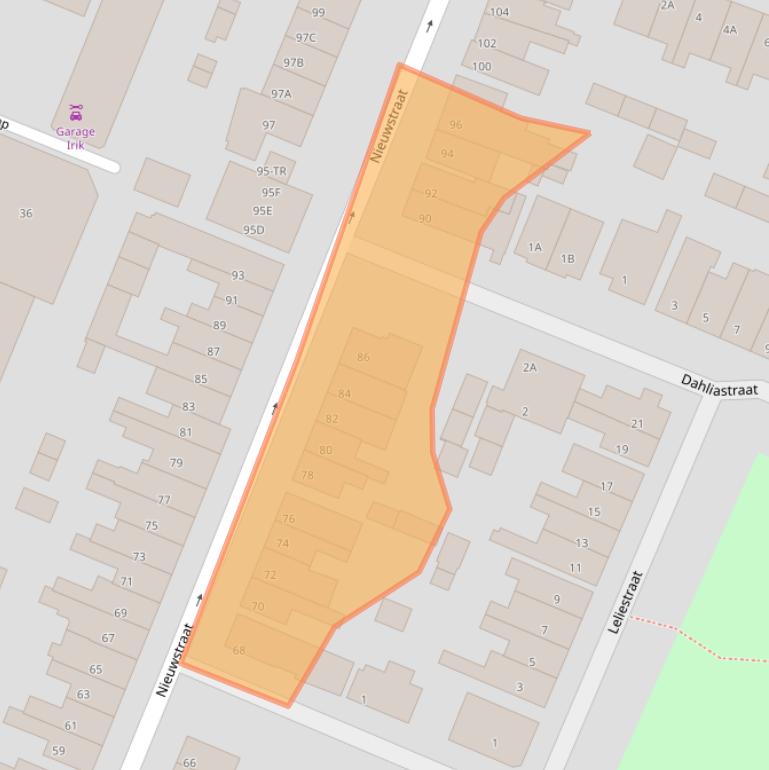 Kaart van postcodegebied 3732DN.