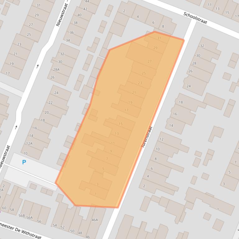 Kaart van postcodegebied 3732DW.
