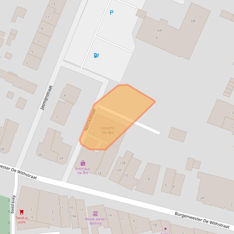 Kaart van postcodegebied 3732EG.