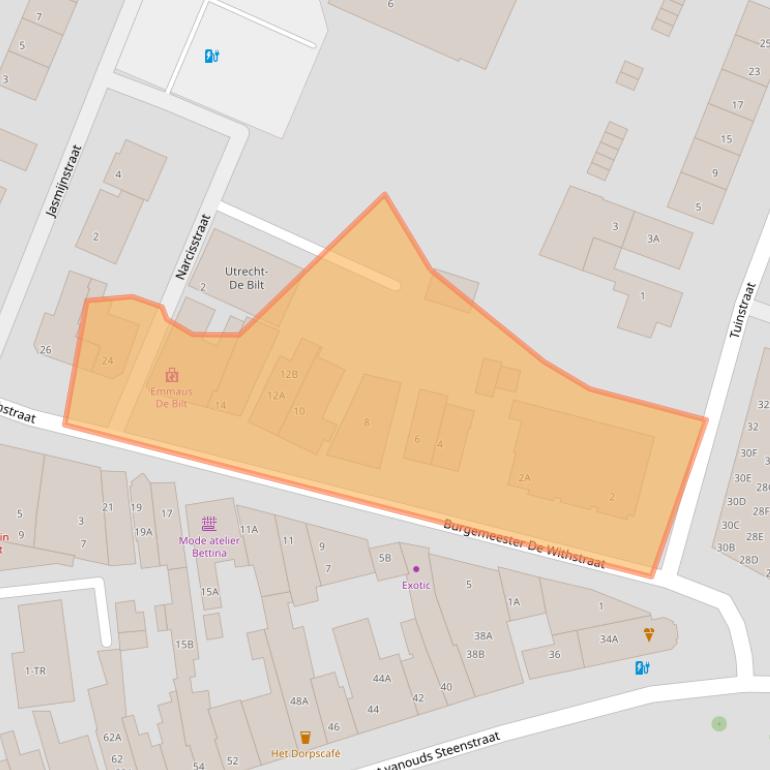 Kaart van postcodegebied 3732EK.