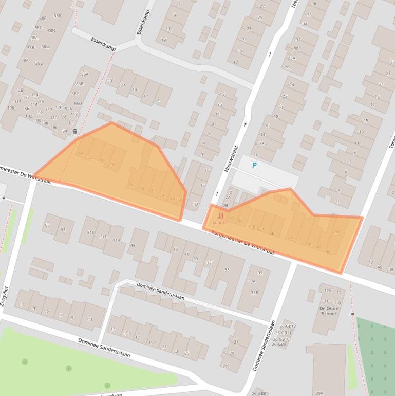 Kaart van postcodegebied 3732EM.