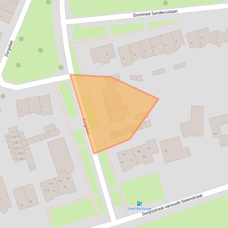 Kaart van postcodegebied 3732ER.