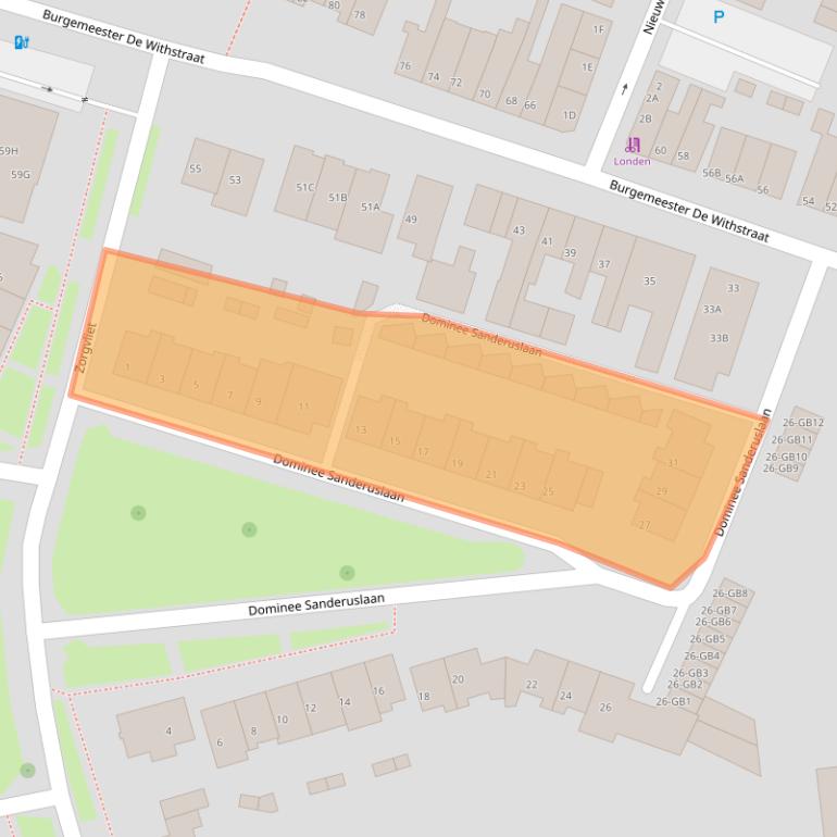 Kaart van postcodegebied 3732ES.