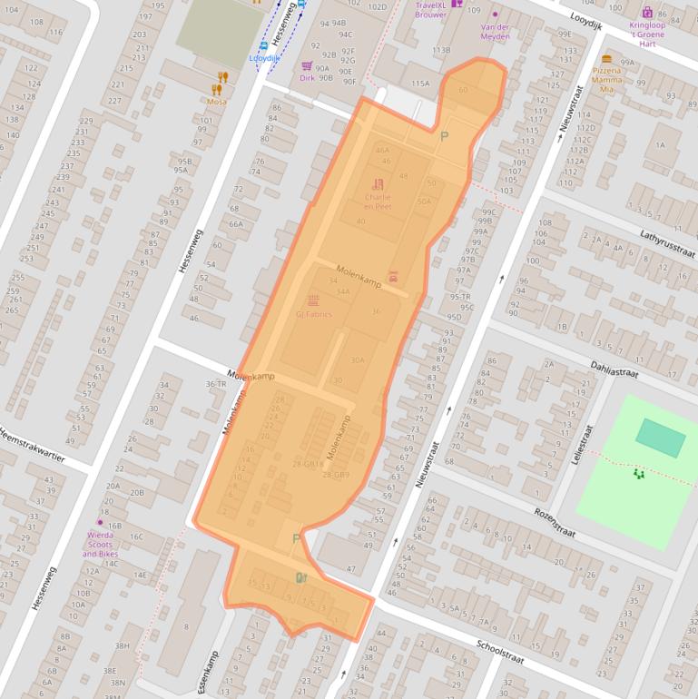 Kaart van postcodegebied 3732EV.