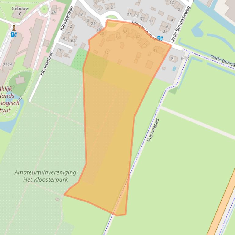 Kaart van postcodegebied 3732GL.