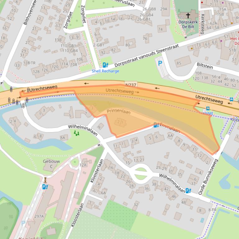 Kaart van postcodegebied 3732GN.