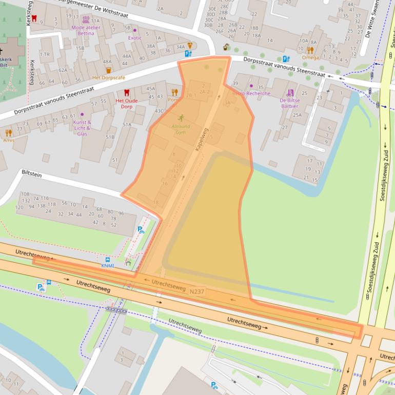 Kaart van postcodegebied 3732GS.