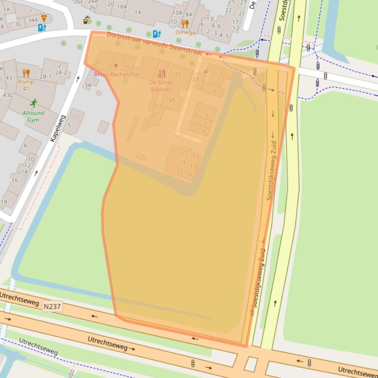 Kaart van postcodegebied 3732HG.