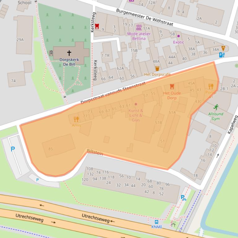 Kaart van postcodegebied 3732HH.