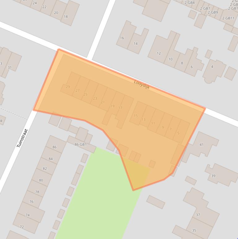 Kaart van postcodegebied 3732VA.