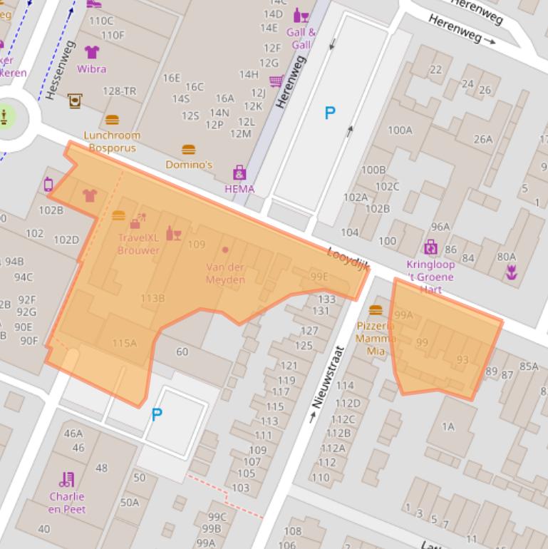 Kaart van postcodegebied 3732VD.