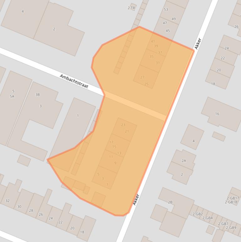 Kaart van postcodegebied 3732XA.