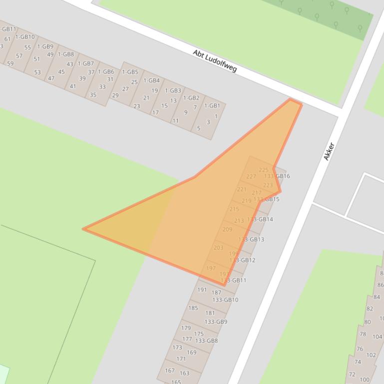 Kaart van postcodegebied 3732XG.