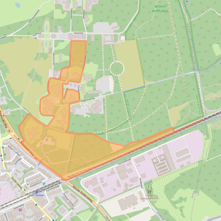 Kaart van postcodegebied 3734AA.