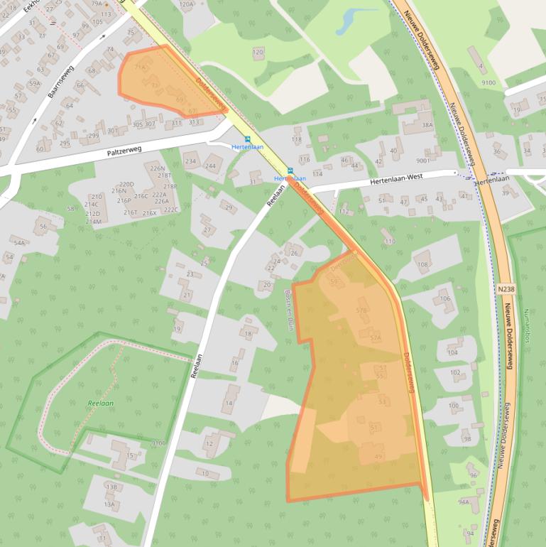 Kaart van postcodegebied 3734BB.