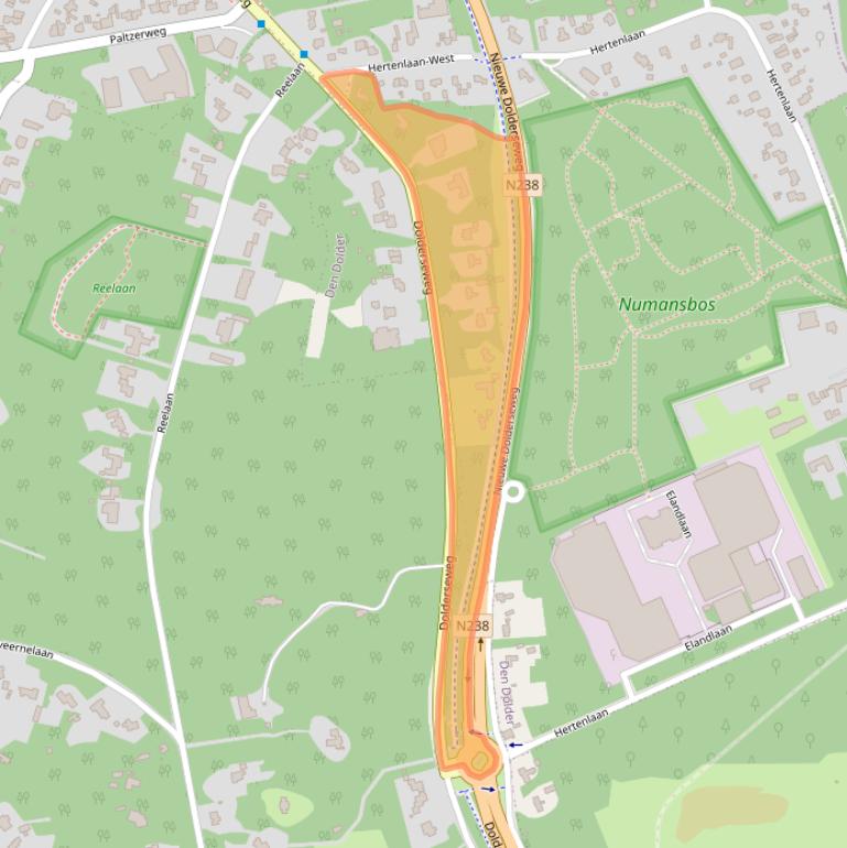 Kaart van postcodegebied 3734BK.