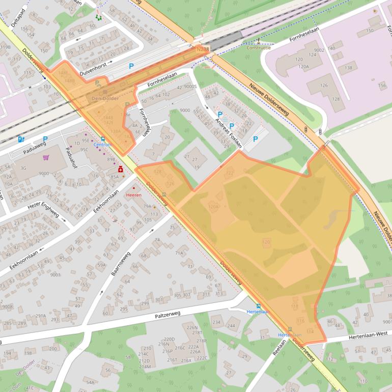 Kaart van postcodegebied 3734BL.