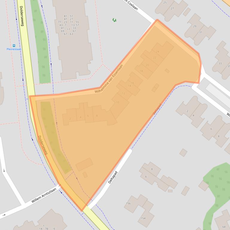 Kaart van postcodegebied 3734BZ.