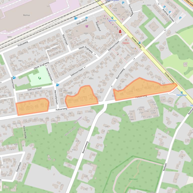 Kaart van postcodegebied 3734CM.