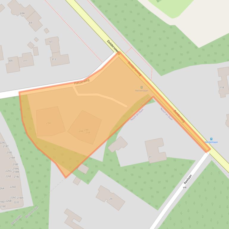 Kaart van postcodegebied 3734CT.