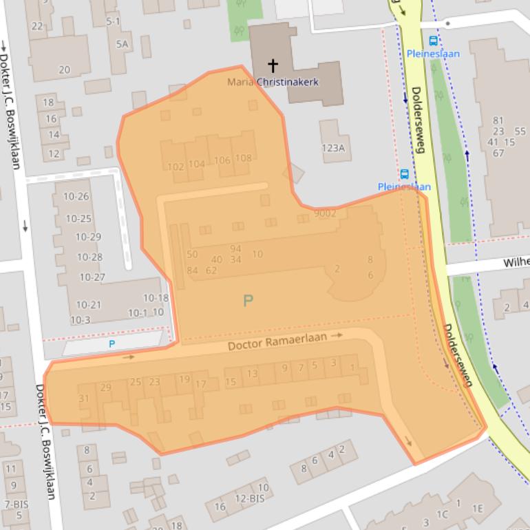 Kaart van postcodegebied 3734EB.