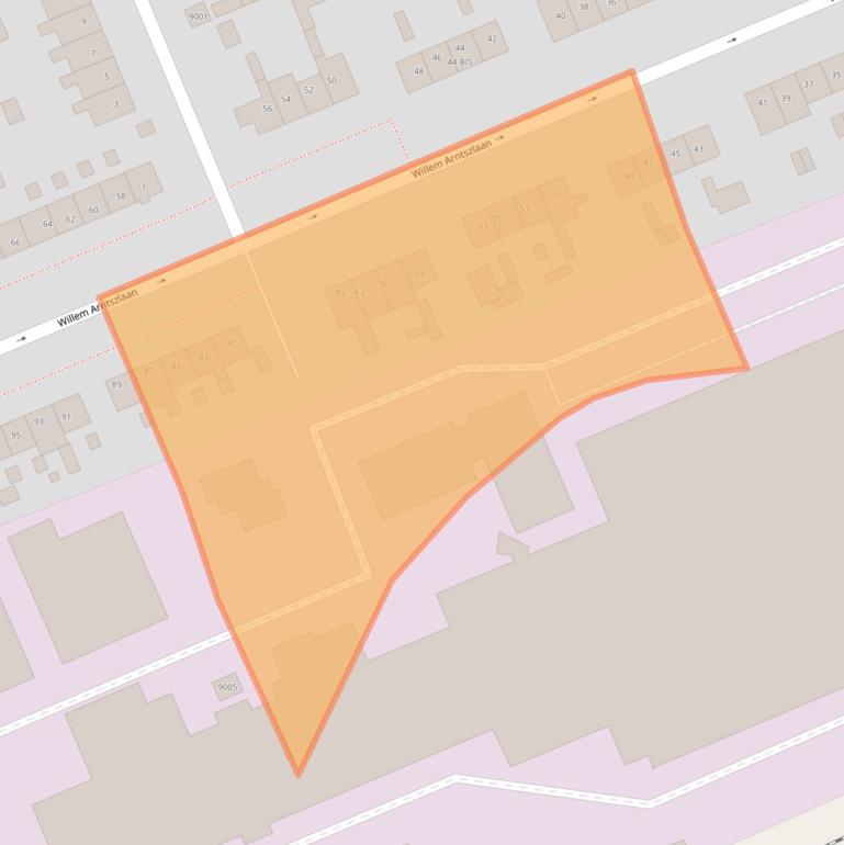 Kaart van postcodegebied 3734ED.