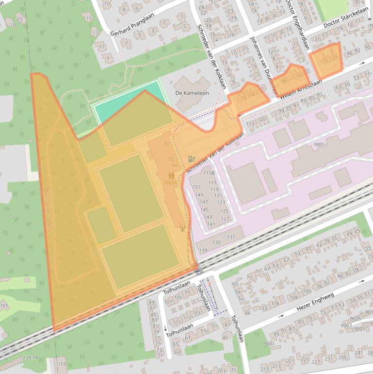 Kaart van postcodegebied 3734EJ.