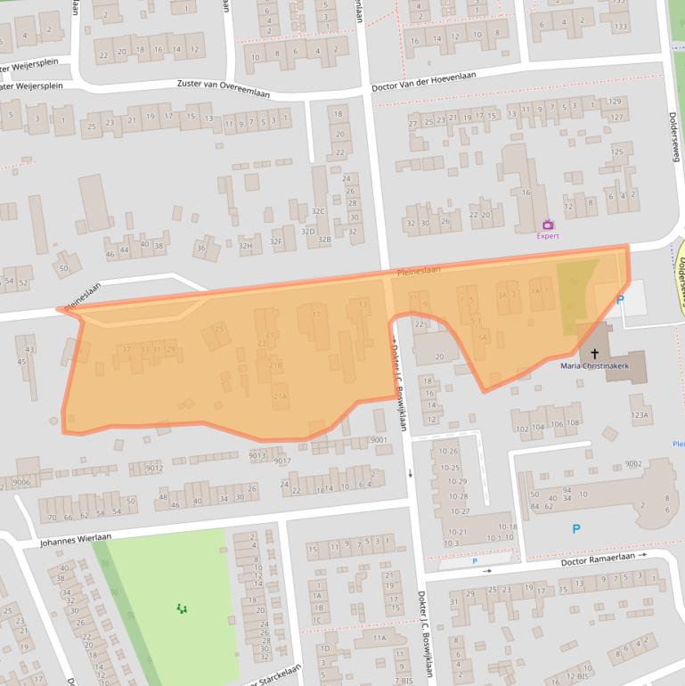 Kaart van postcodegebied 3734EL.