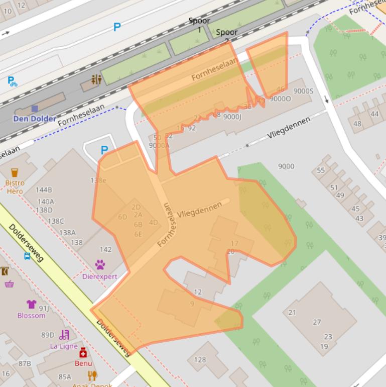 Kaart van postcodegebied 3734GC.