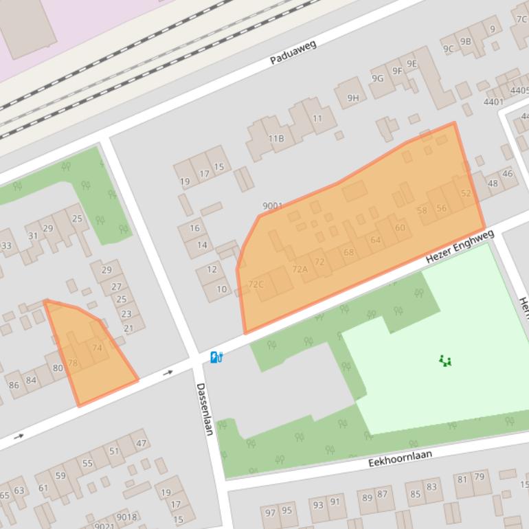 Kaart van postcodegebied 3734GT.