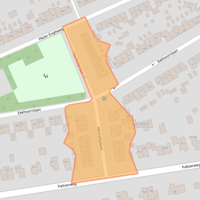 Kaart van postcodegebied 3734HC.