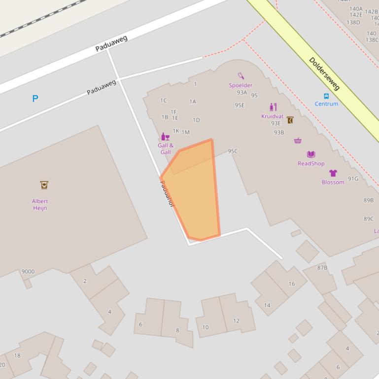 Kaart van postcodegebied 3734HE.