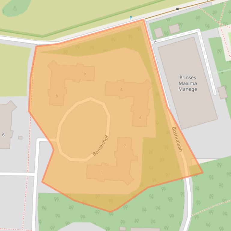 Kaart van postcodegebied 3734SJ.