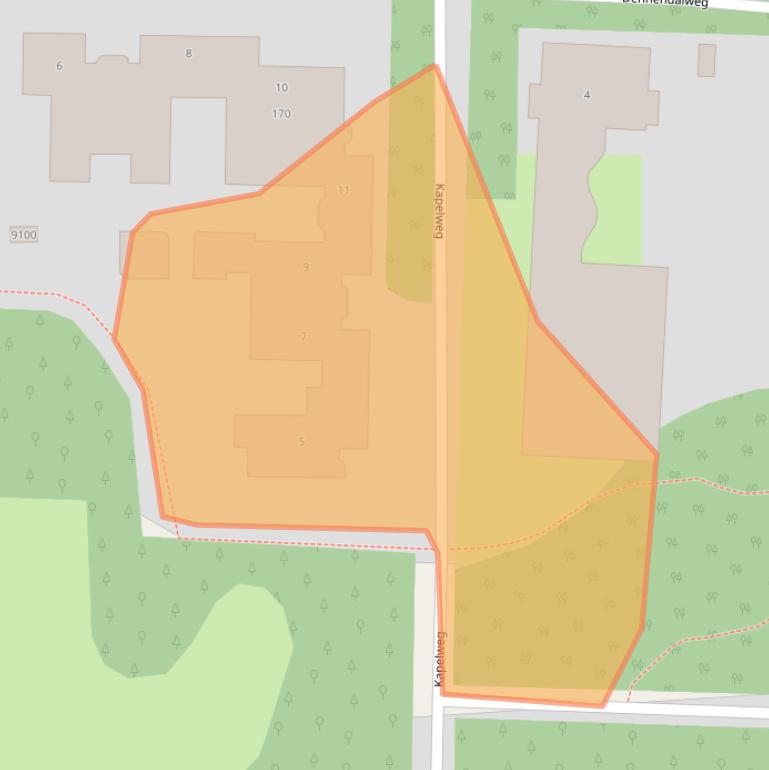 Kaart van postcodegebied 3734SR.