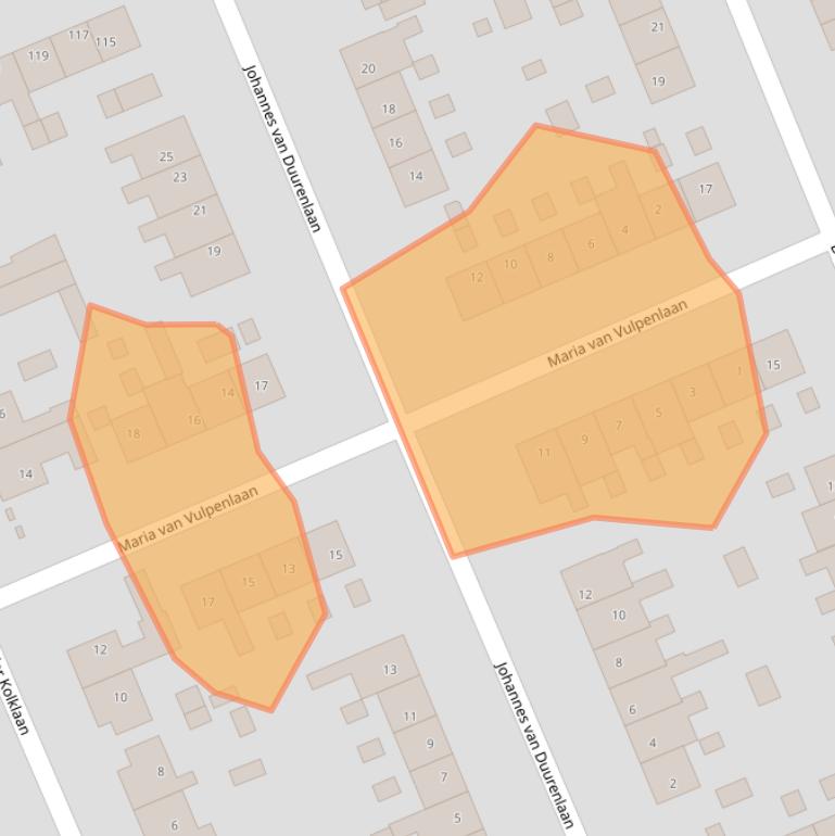 Kaart van postcodegebied 3734VE.