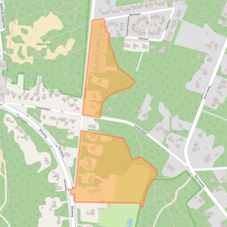Kaart van postcodegebied 3735KG.