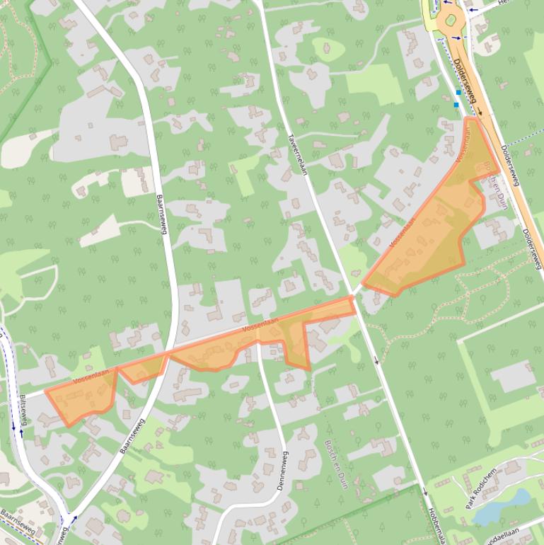 Kaart van postcodegebied 3735KN.