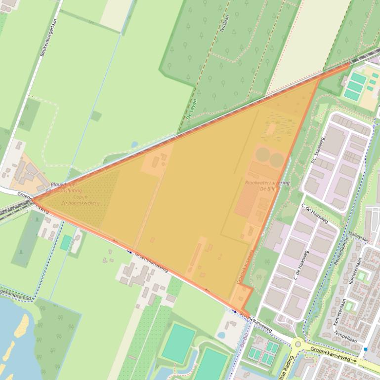 Kaart van postcodegebied 3737AE.