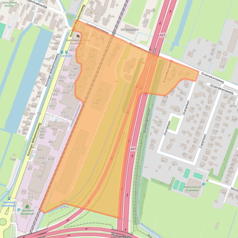 Kaart van postcodegebied 3737AG.