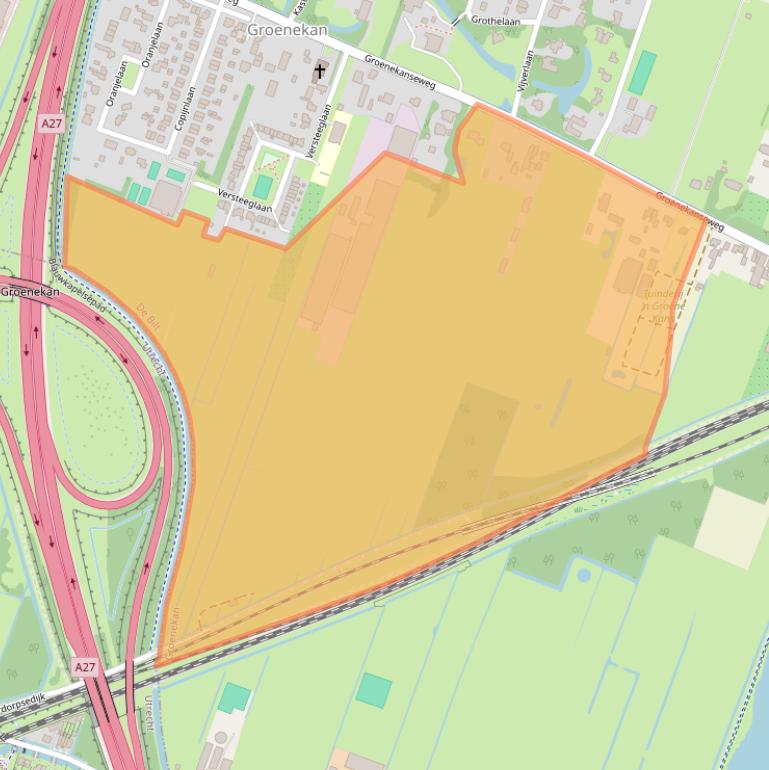 Kaart van postcodegebied 3737AJ.