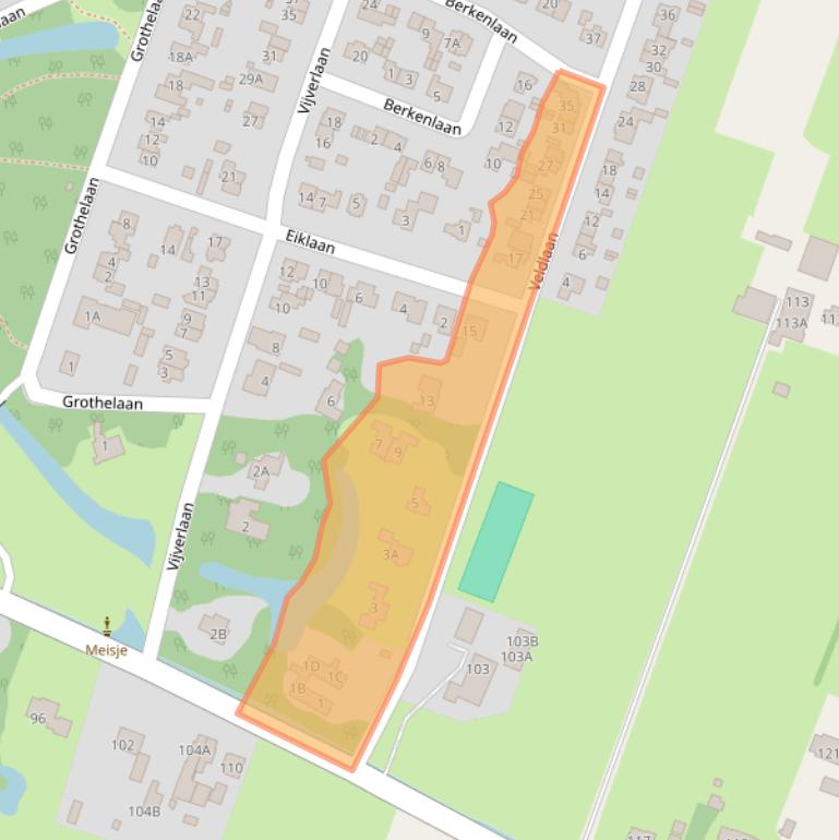 Kaart van postcodegebied 3737AM.