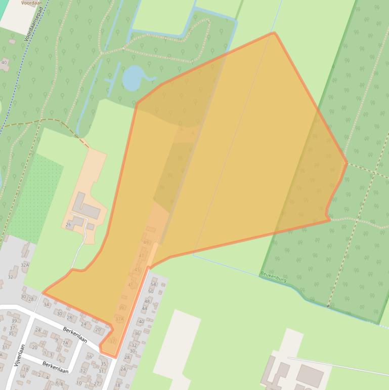 Kaart van postcodegebied 3737AN.