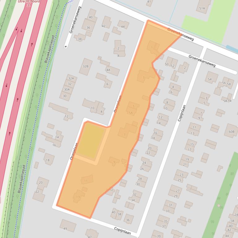 Kaart van postcodegebied 3737AS.