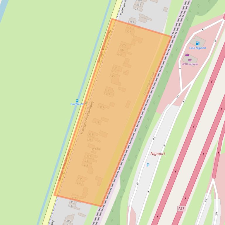 Kaart van postcodegebied 3737BB.