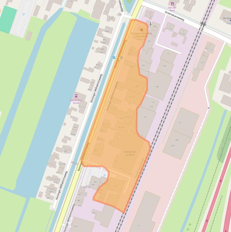 Kaart van postcodegebied 3737BE.