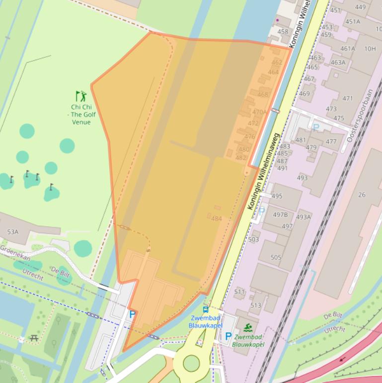 Kaart van postcodegebied 3737BJ.