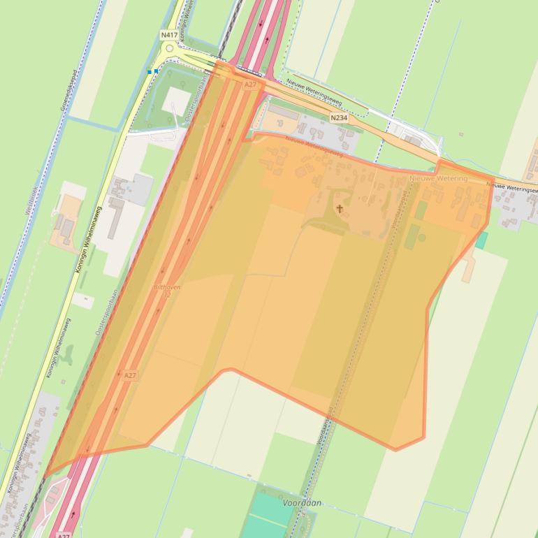Kaart van postcodegebied 3737MD.