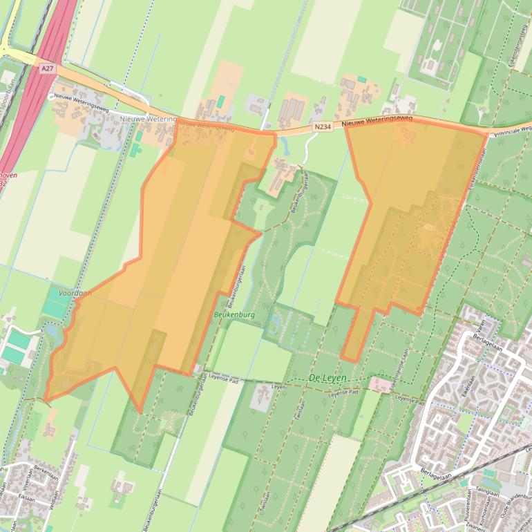 Kaart van postcodegebied 3737ME.